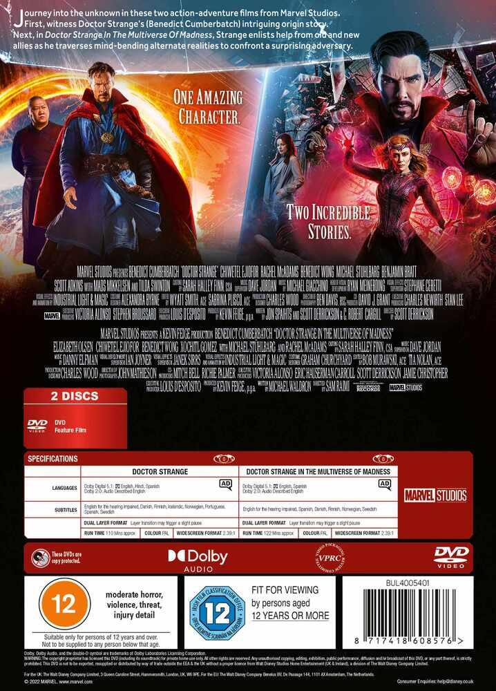 Doctor Strange / Doctor Strange In The Multiverse Of Madness DVD