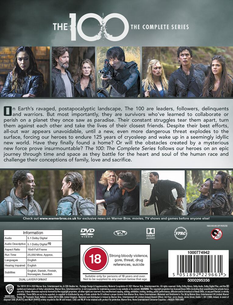 The 100 Seasons 1 to 7 Complete Collection DVD