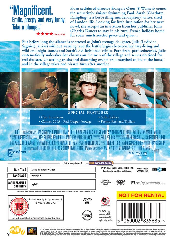 Swimming Pool DVD