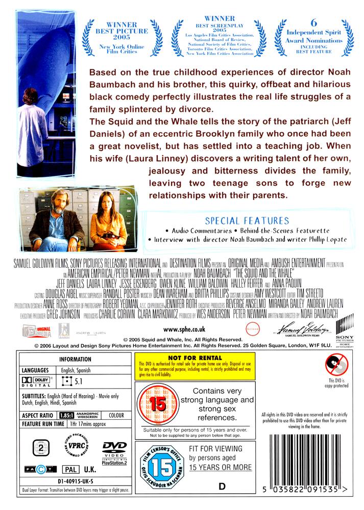 The Squid And The Whale DVD