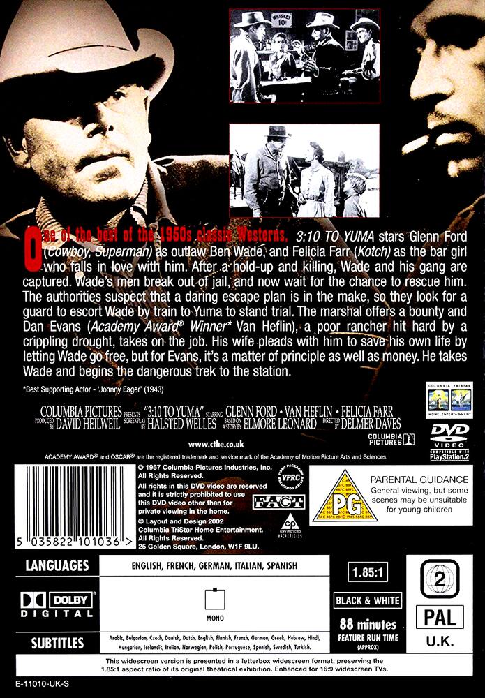 3:10 To Yuma DVD