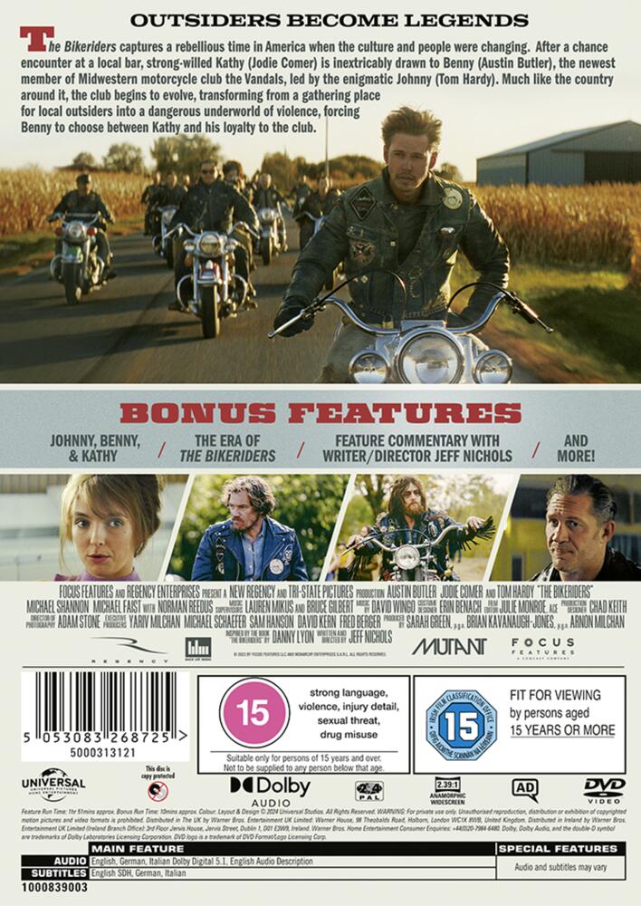 The Bikeriders DVD