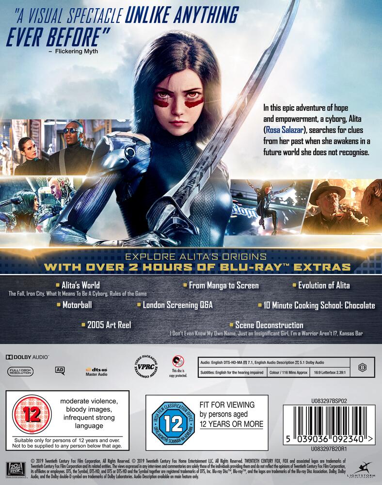 Alita - Battle Angel Blu-Ray