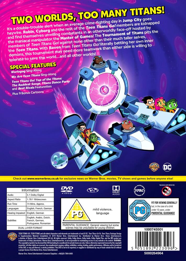 Teen Titans Go! Vs. Teen Titans DVD