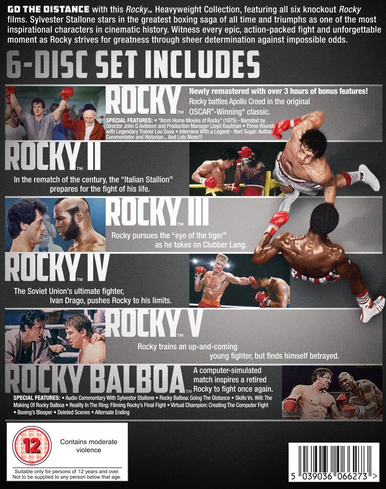 Rocky - Heavyweight Collection (6 Films) Blu-Ray