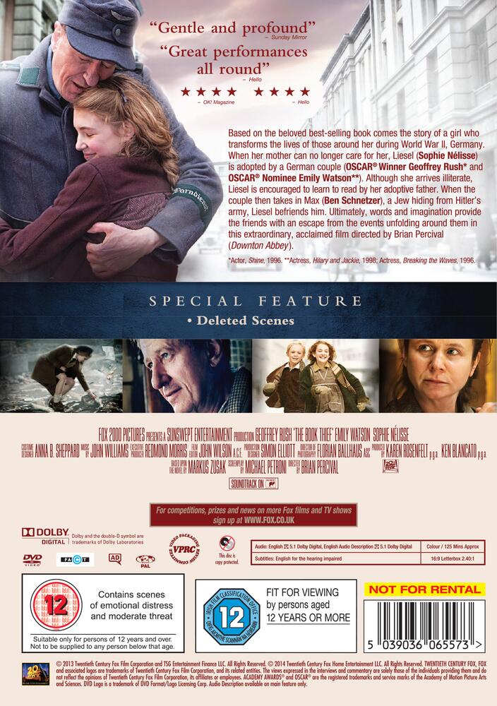 The Book Thief DVD