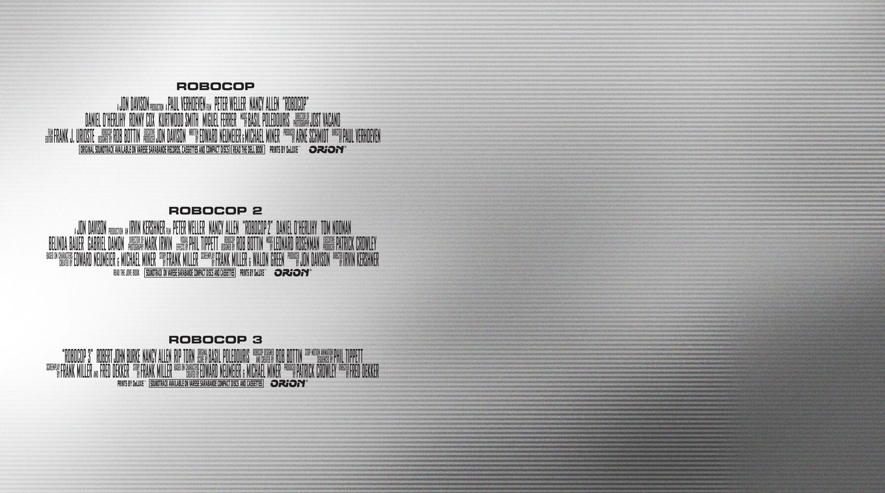 Robocop Trilogy - Robocop / Robocop 2 / Robocop 3 Blu-Ray