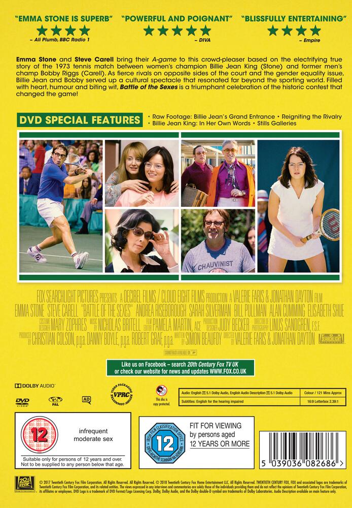 Battle Of The Sexes DVD