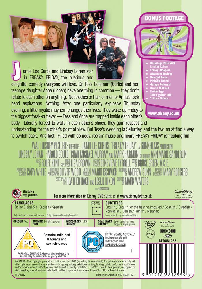 Freaky Friday DVD