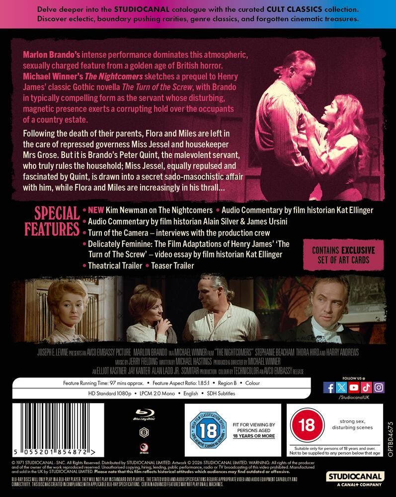 The Nightcomers Blu-Ray