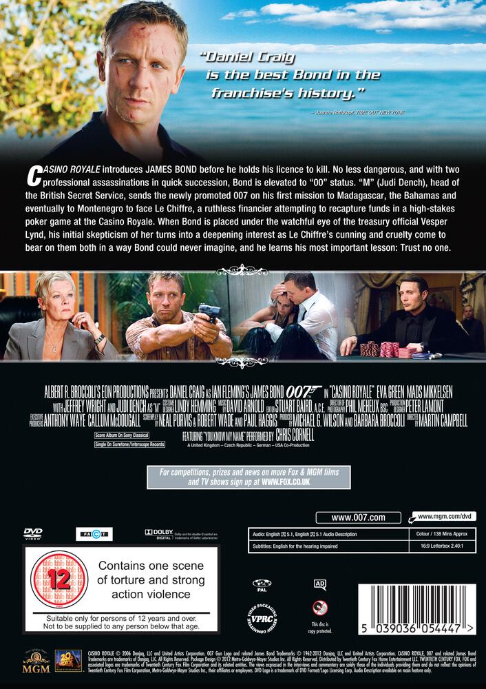 007 Bond - Casino Royale DVD