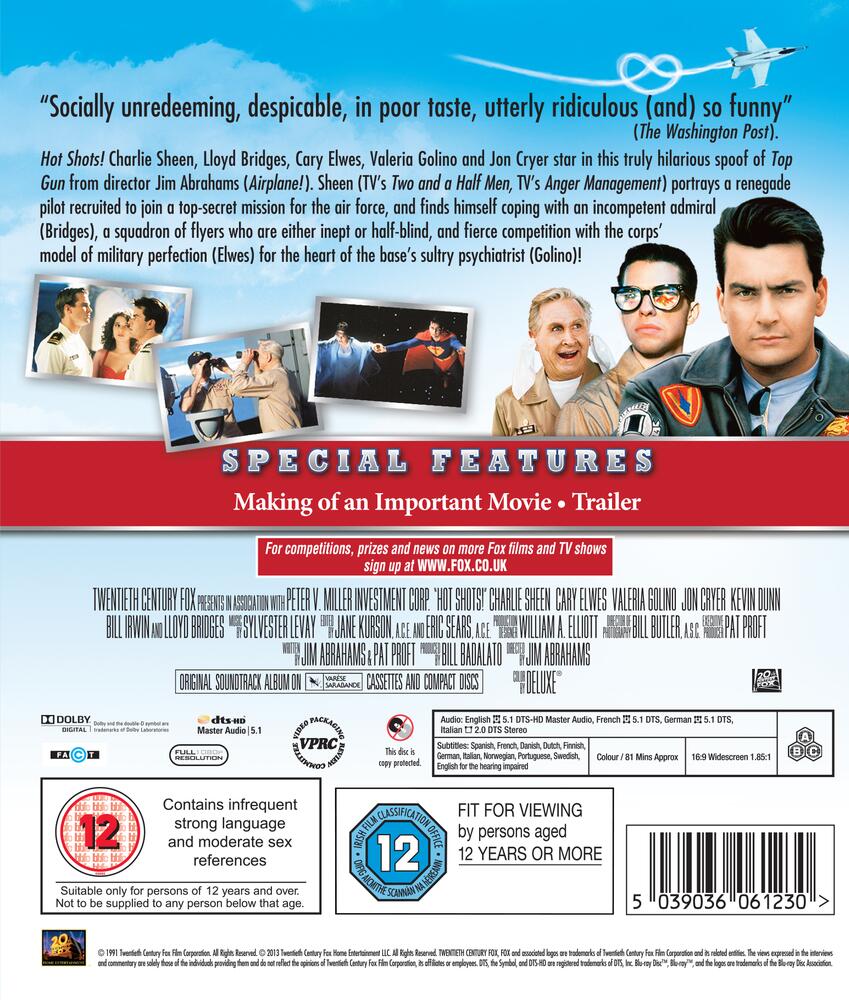 Hot Shots! Blu-Ray