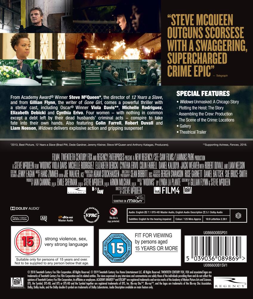 Widows Blu-Ray