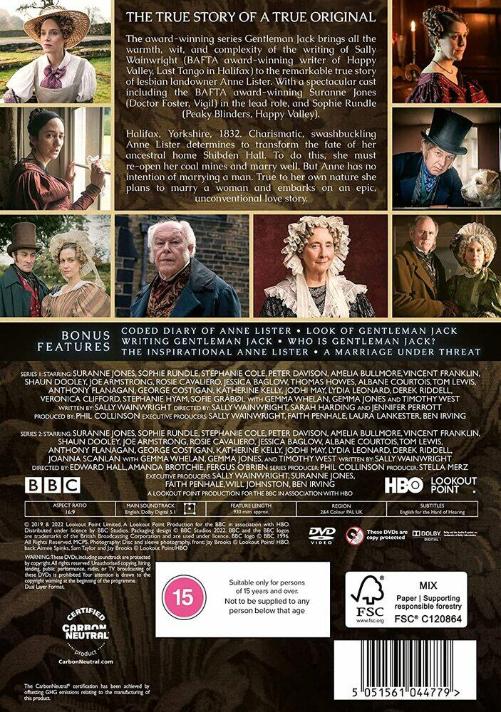 Gentleman Jack Series 1 to 2 DVD