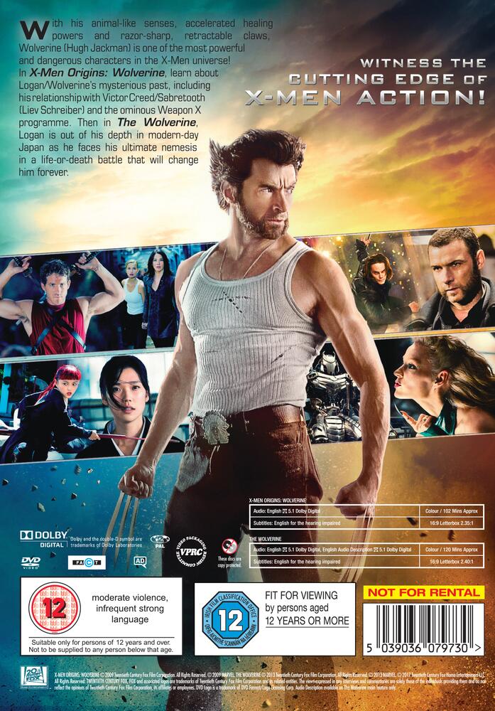 X-Men Origins - Wolverine / The Wolverine DVD