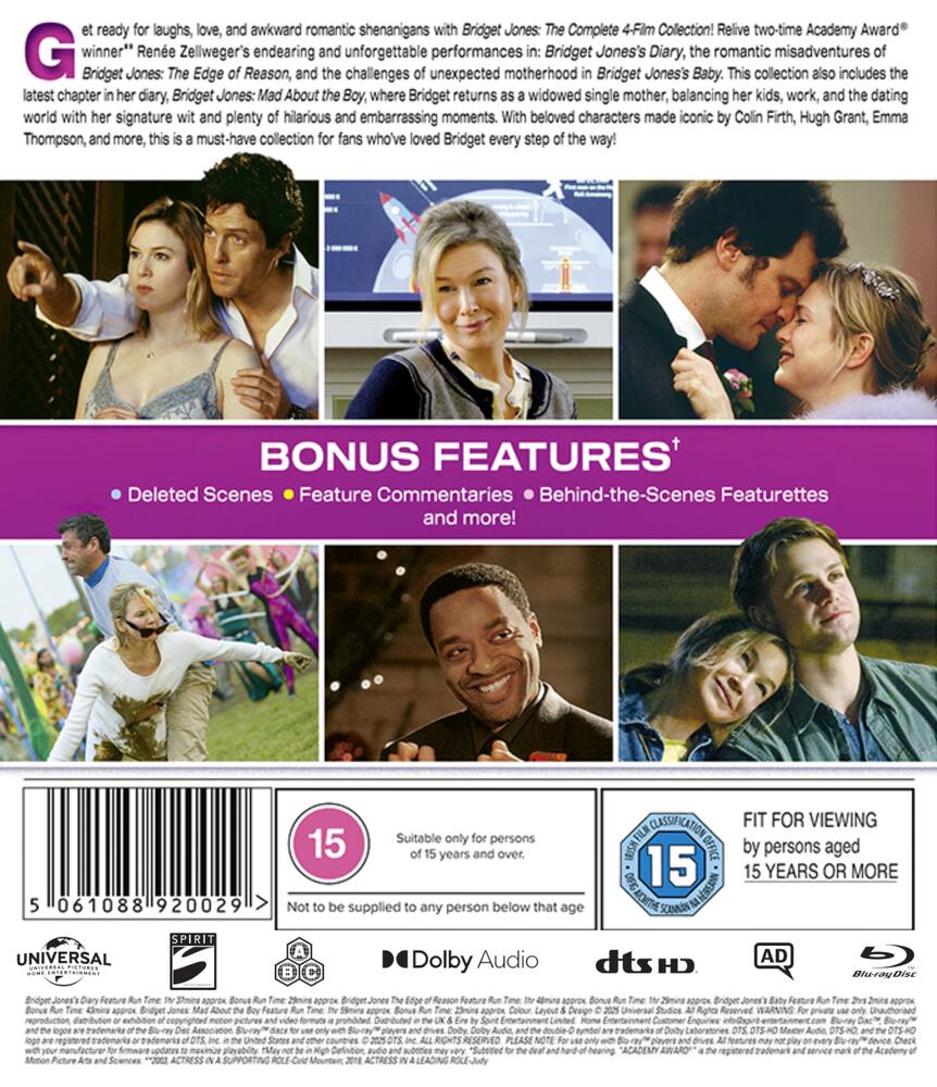 Bridget Jones Colllection (4 Films) Blu-Ray
