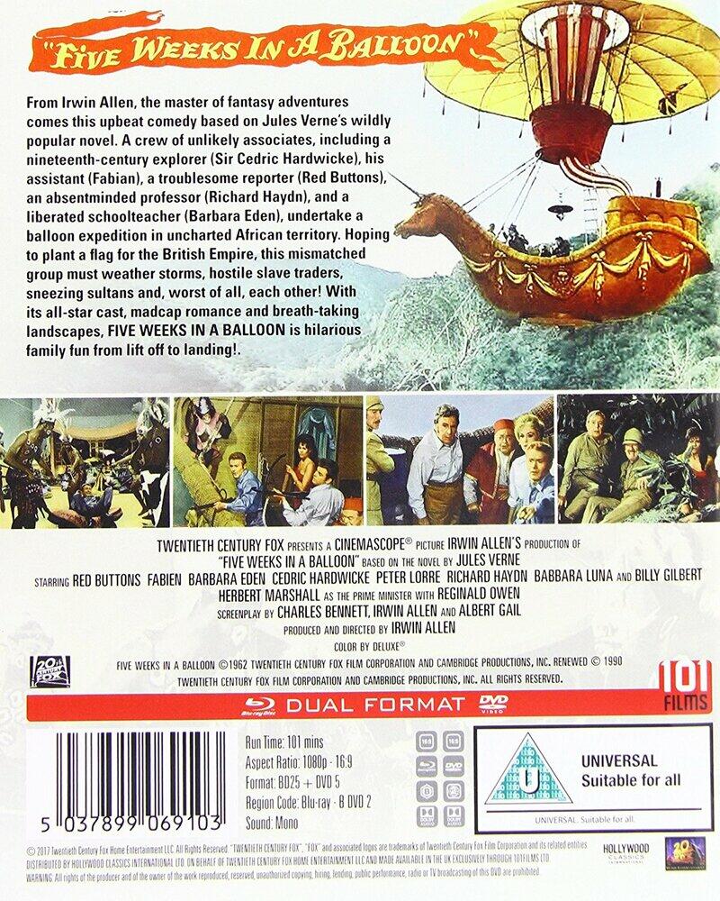 Five Weeks In A Balloon Blu-Ray