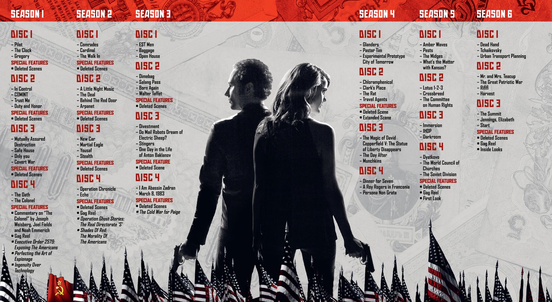 The Americans Seasons 1 to 6 DVD