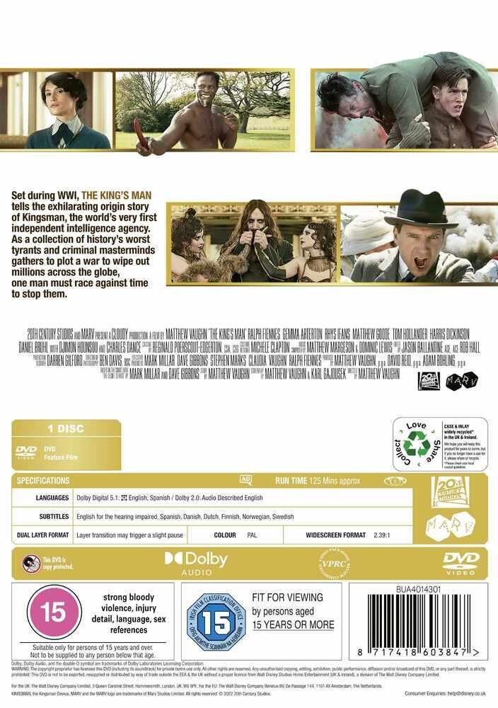 The King's Man DVD