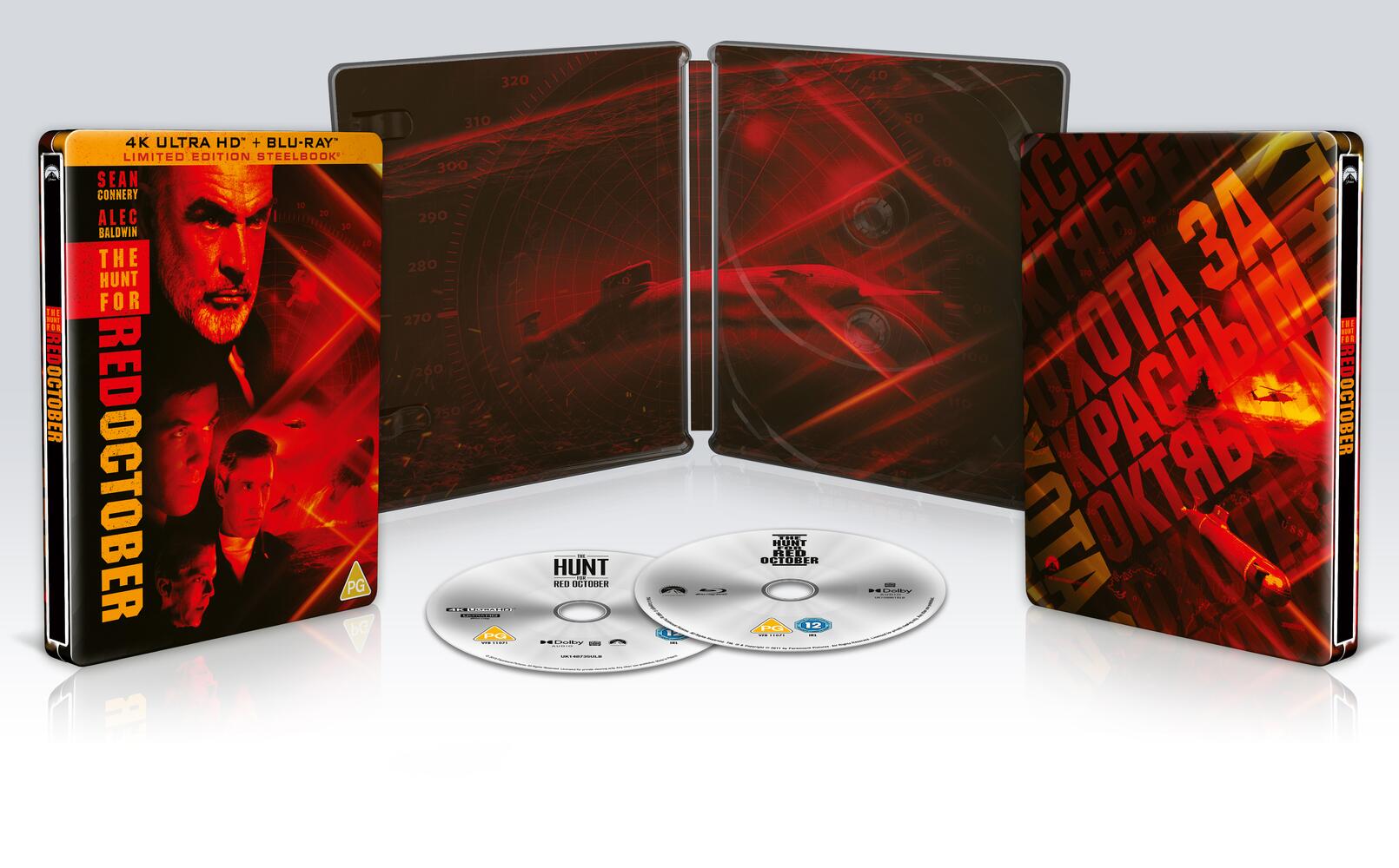 The Hunt For Red October Limited Edition Steelbook 4K Ultra HD + Blu-Ray