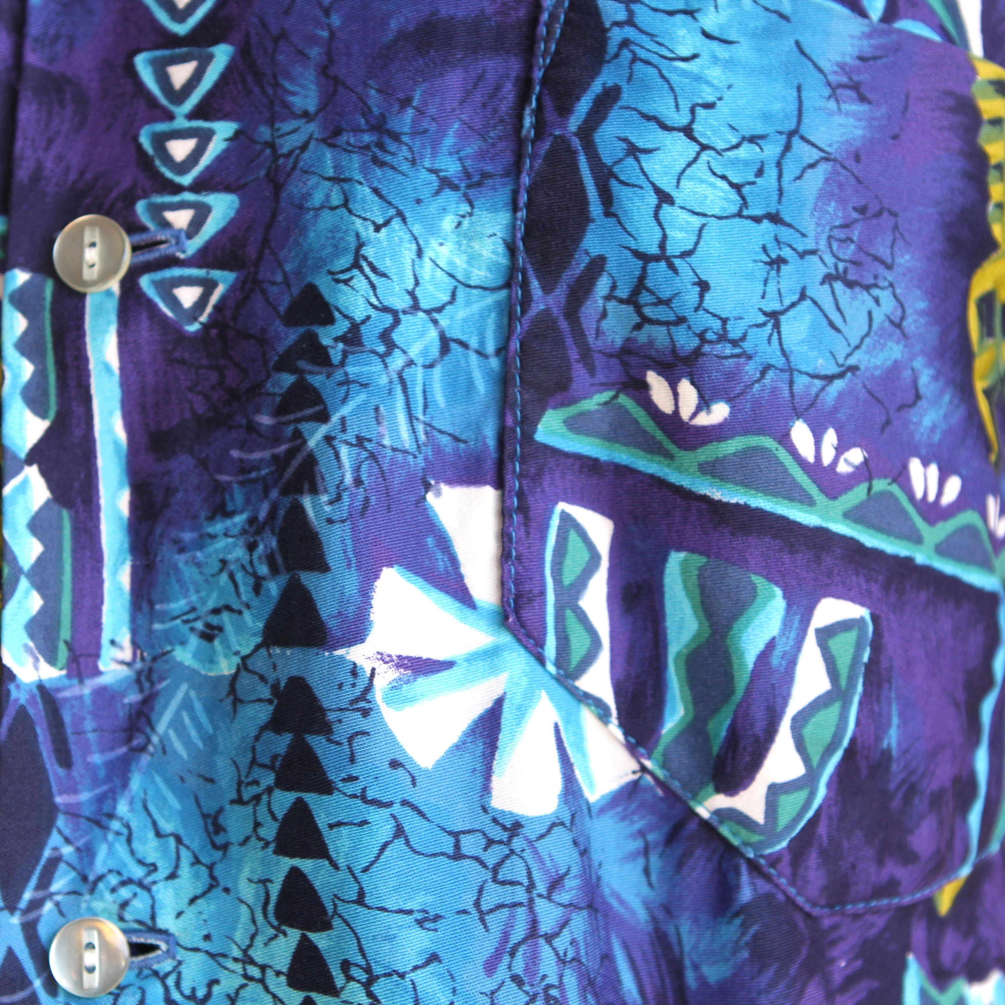 amazing original vintage 60s Mr. Kailua Hawaiian shirt - pattern detail