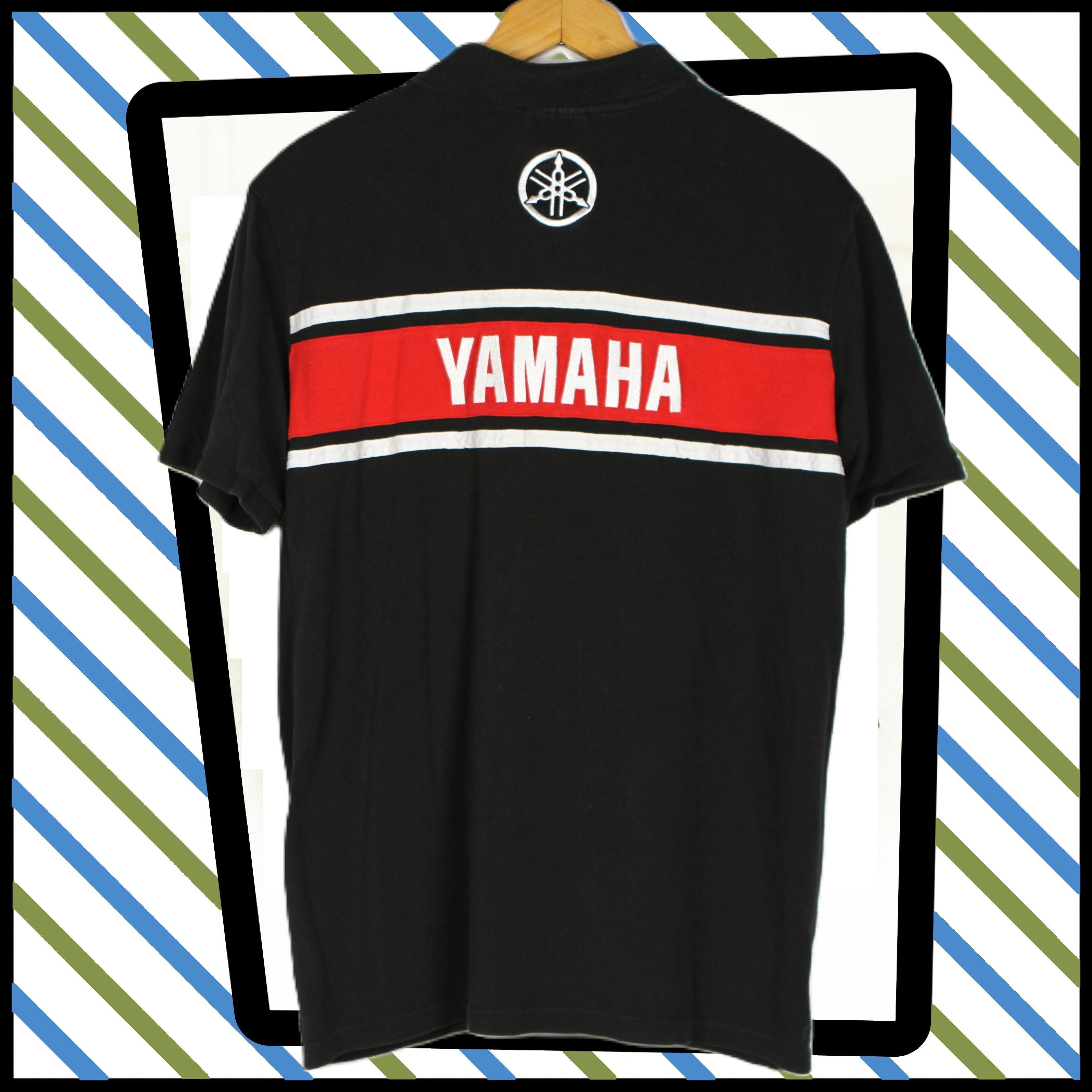 authentic Yamaha team polo shirt in black
