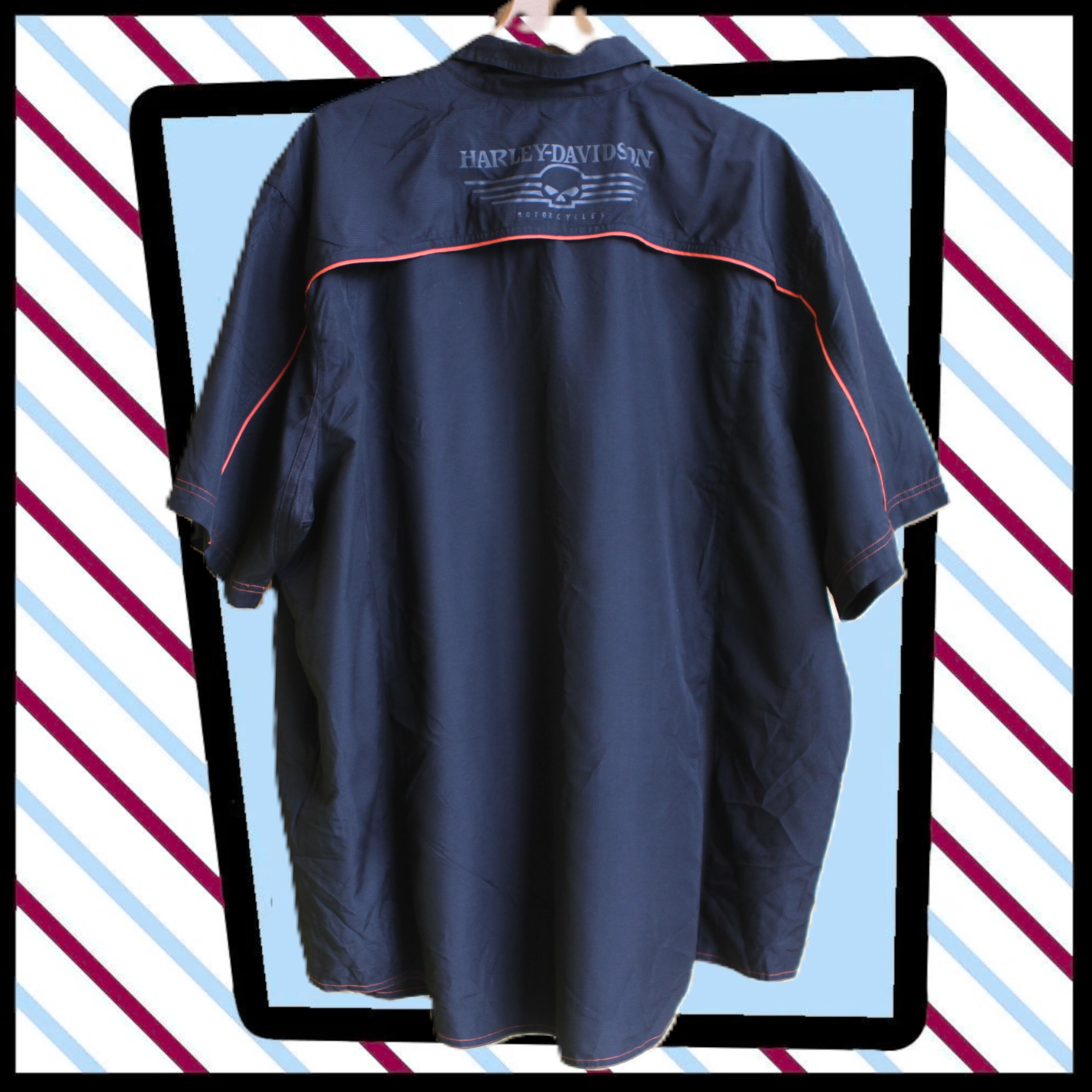 cool Harley-Davidson performance shirt in black- rear view