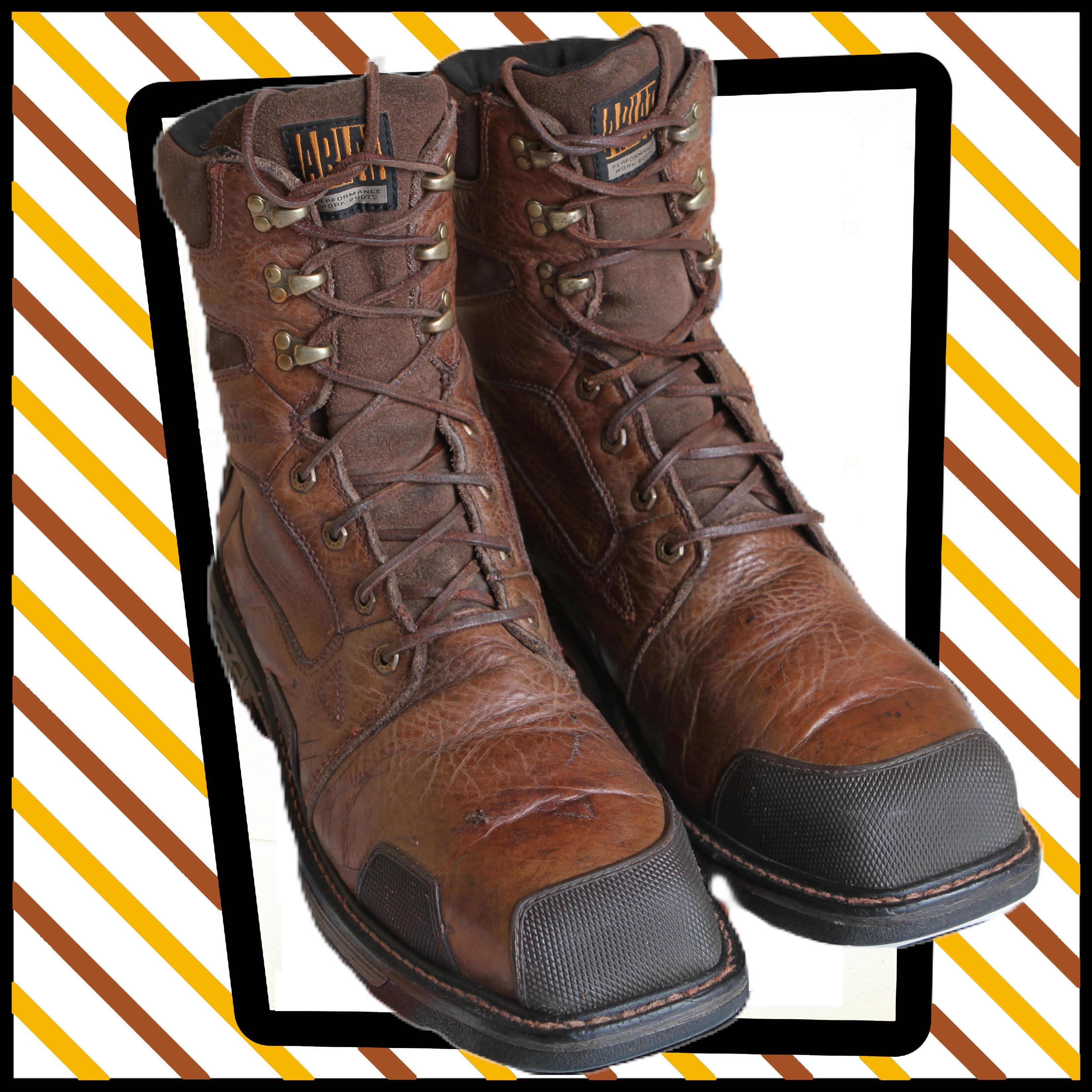 Tough Ariat Overdrive 8 inch square toe work boots