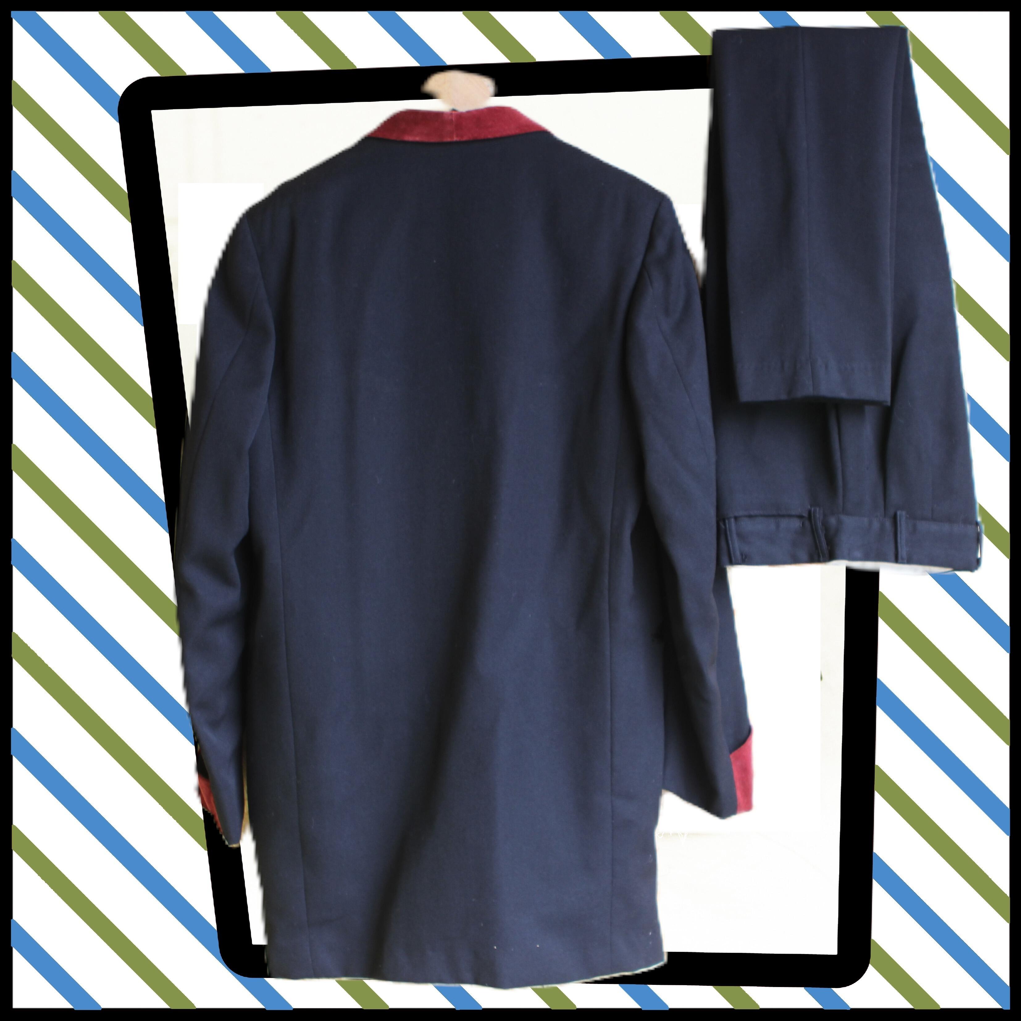 fabulous vintage teddy boy suit- rear