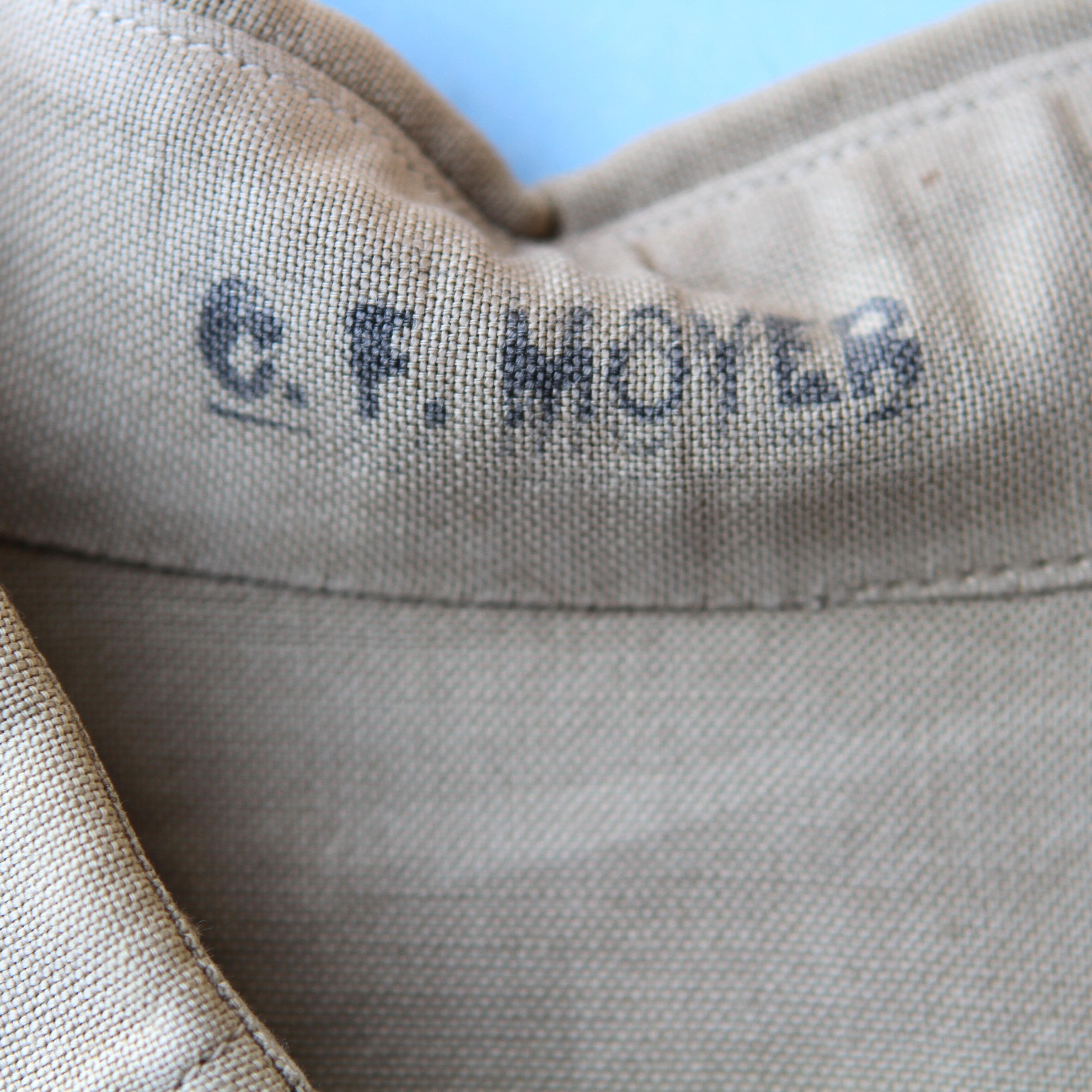 vintage US military shirt in khaki- name