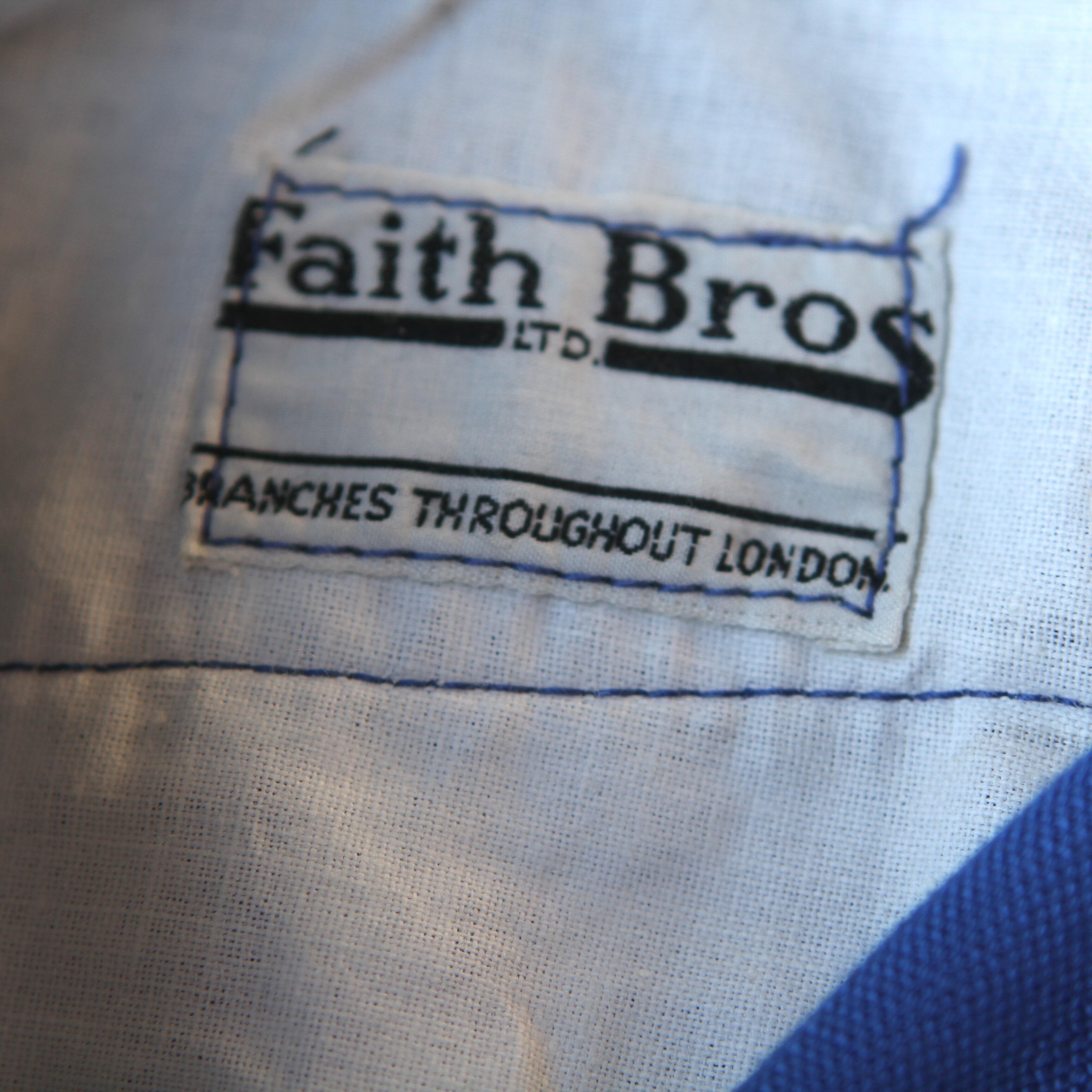 Vintage Bukta shorts, in royal blue with pleated front- label