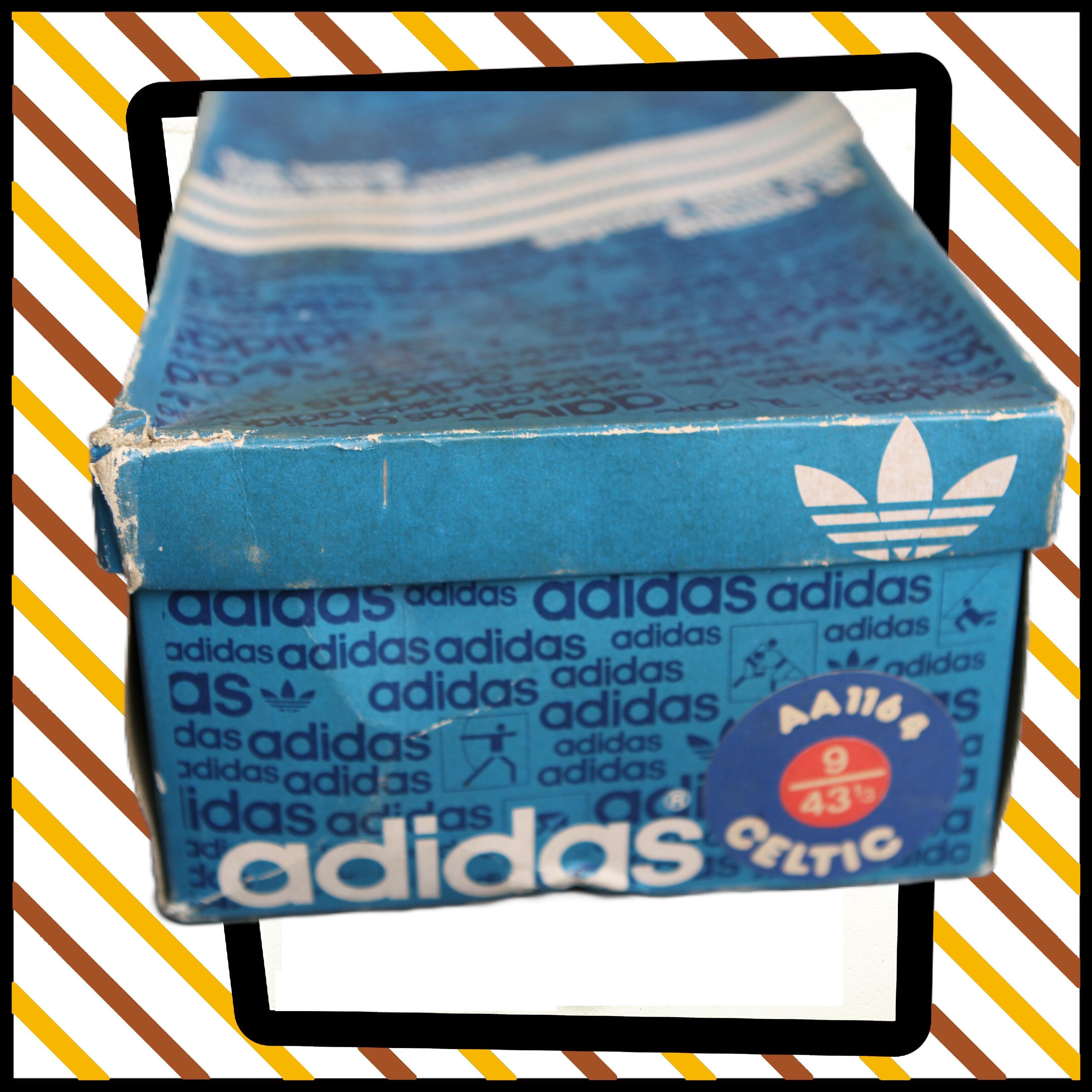 ADIDAS Box for Unworn Celtic Football BOOTS- end view