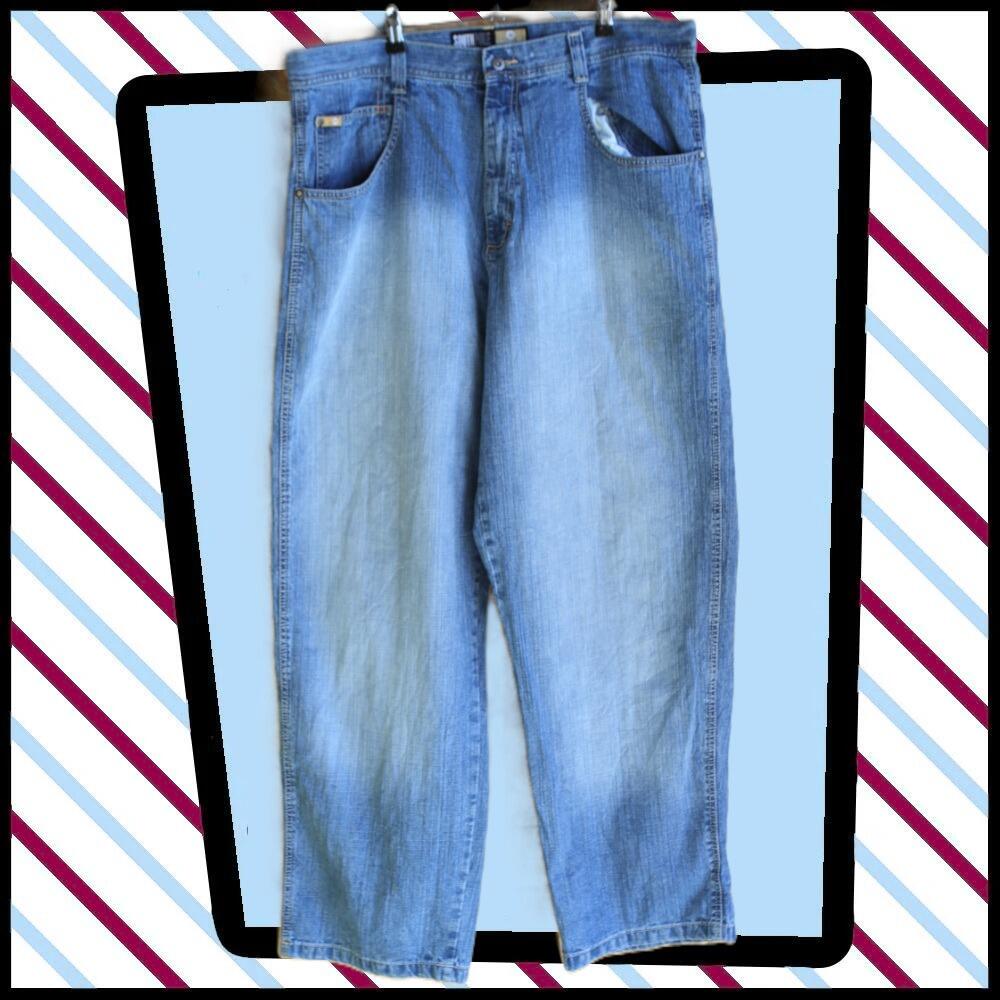 cool Southpole blue denim wide leg jean