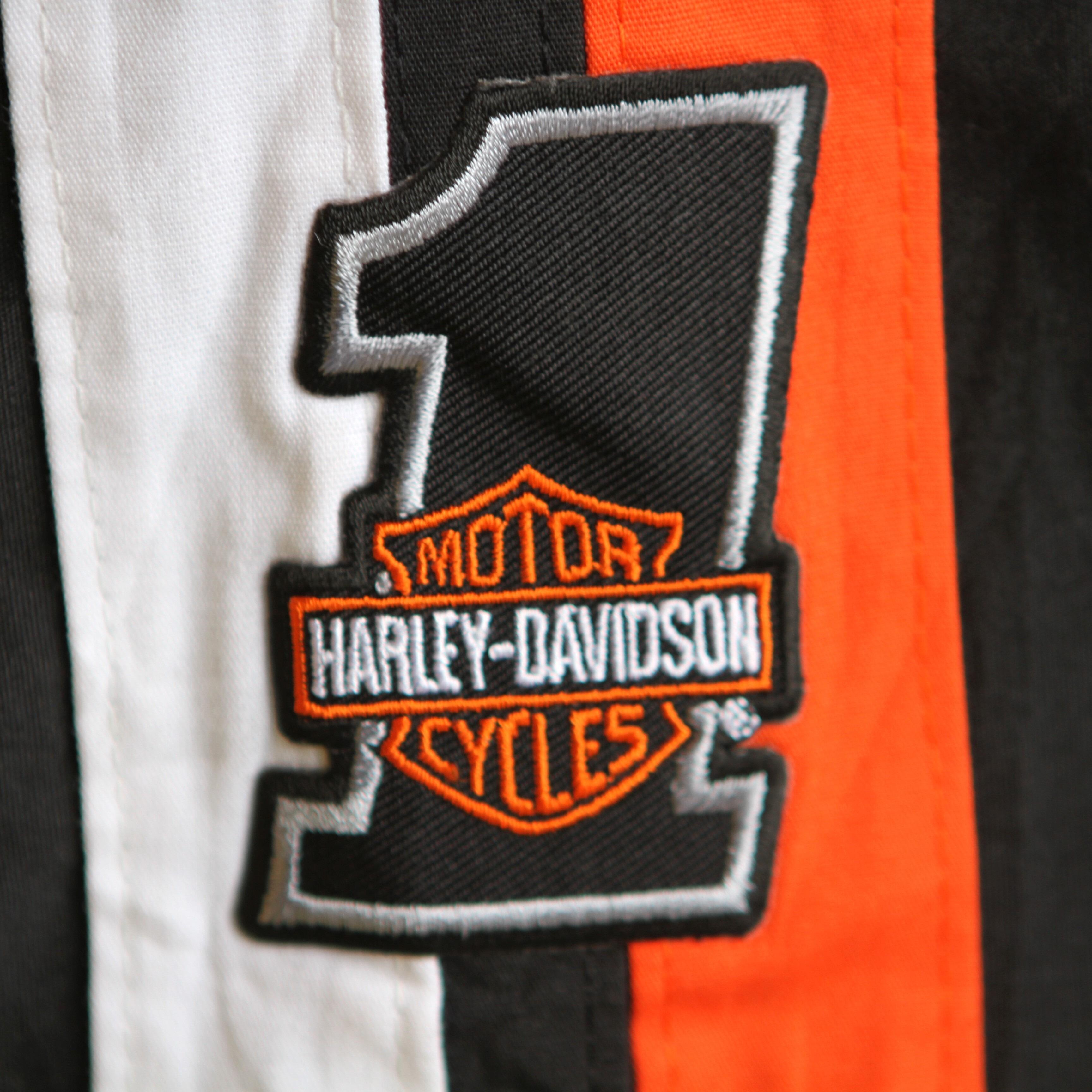 Rare Harley-Davidson workwear shirt in black- branding detail