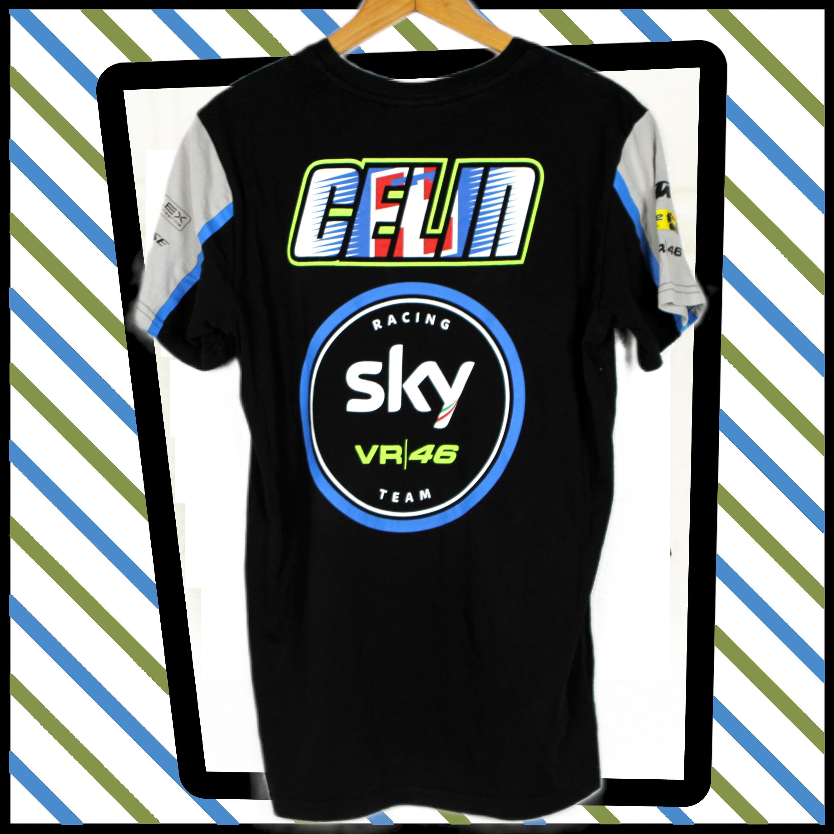 Sky VR46 Valentino Rossi team tee- rear view