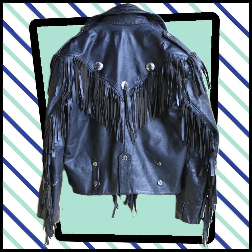 cool vintage La Rocka MexTex fringed western jacket