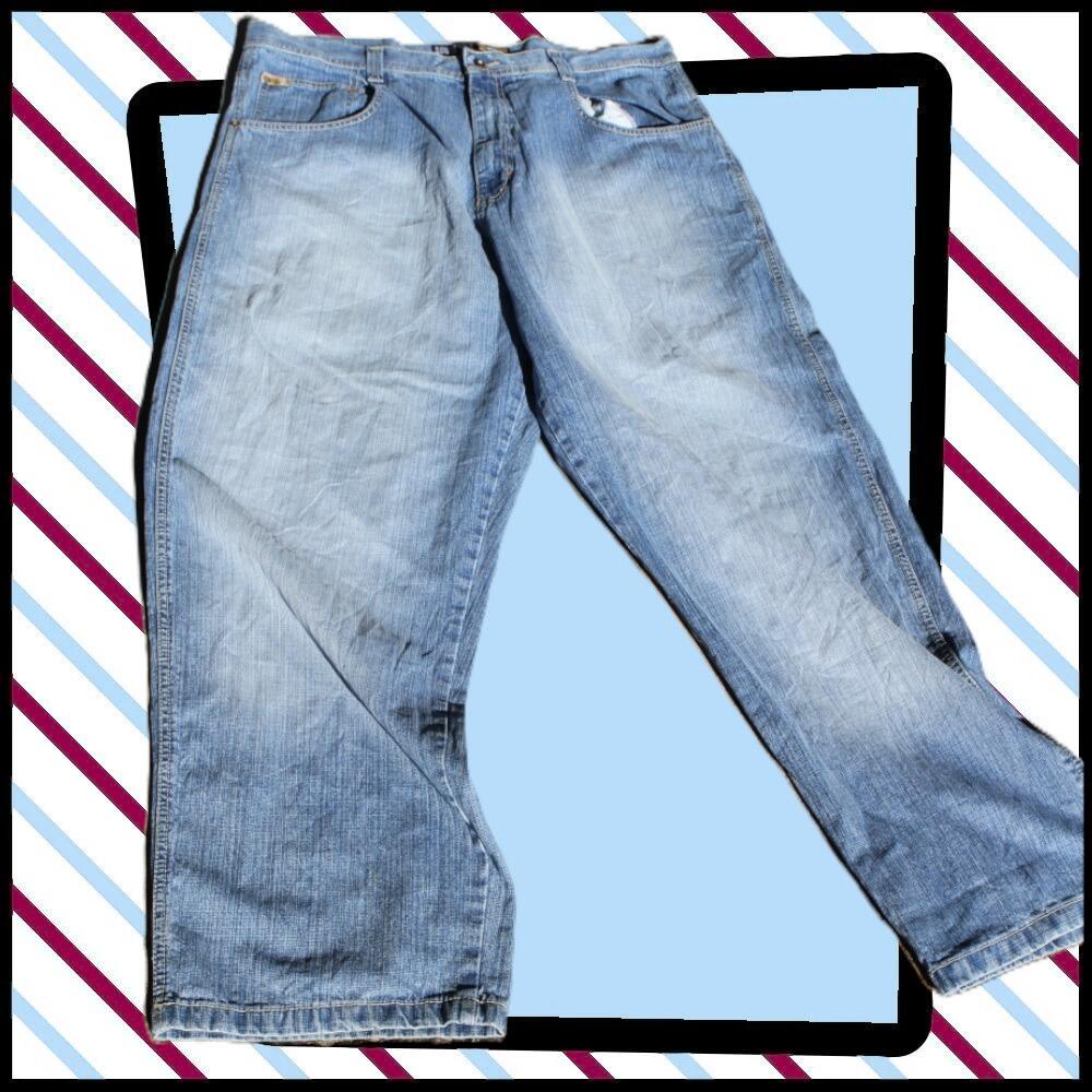 cool Southpole blue denim wide leg jean
