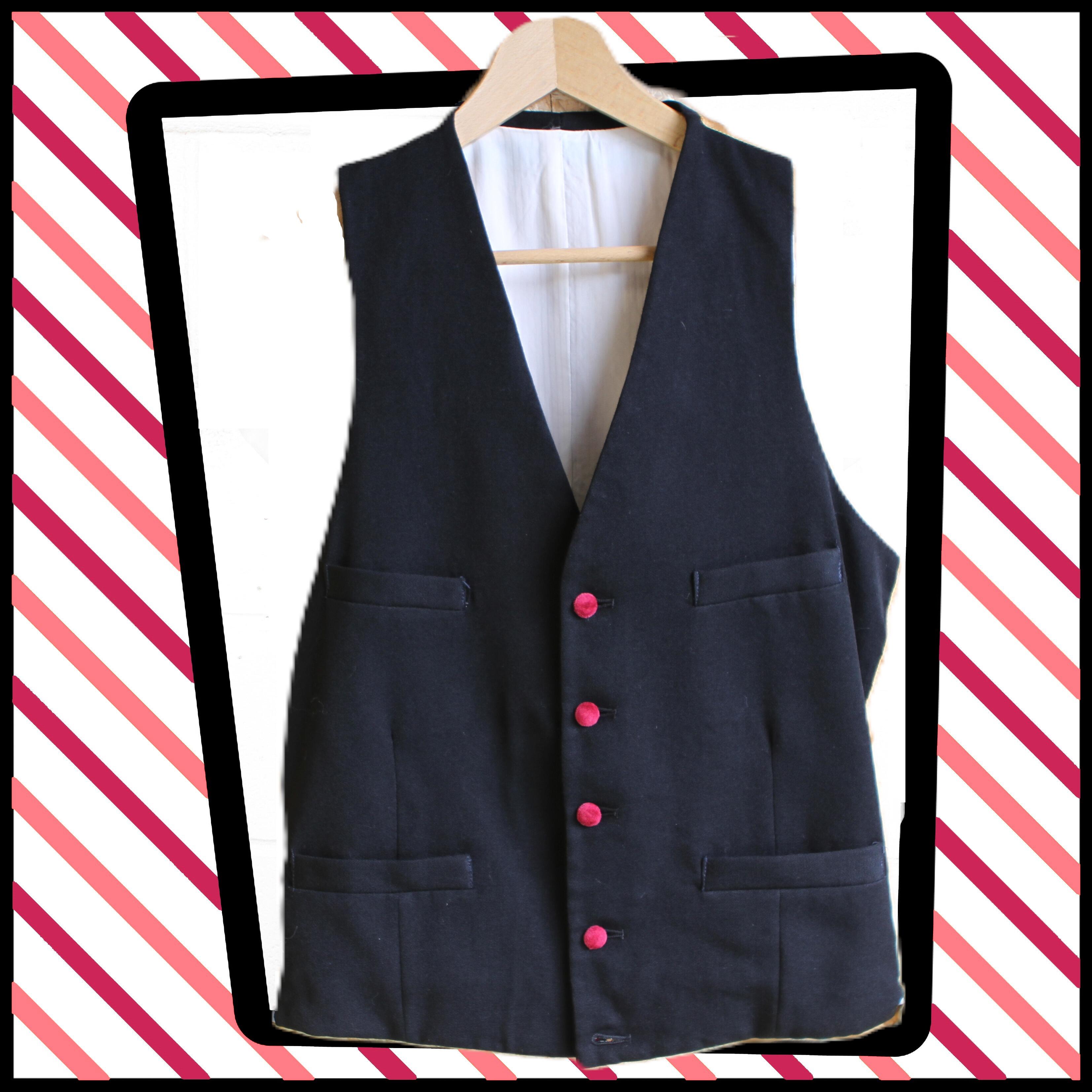 fabulous vintage teddy boy suit- waistcoat