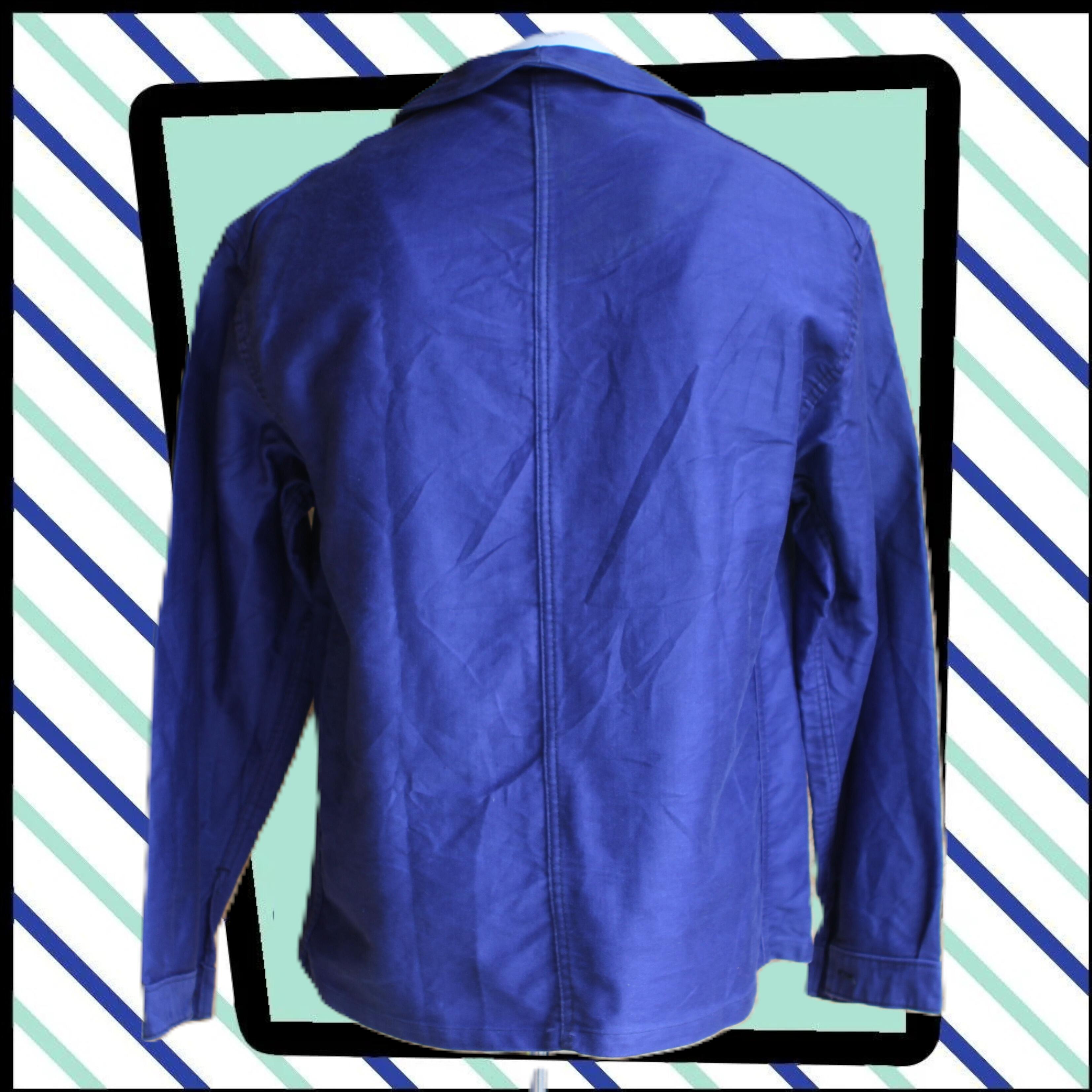 cool Vintage French Blue Workwear Chore JACKET