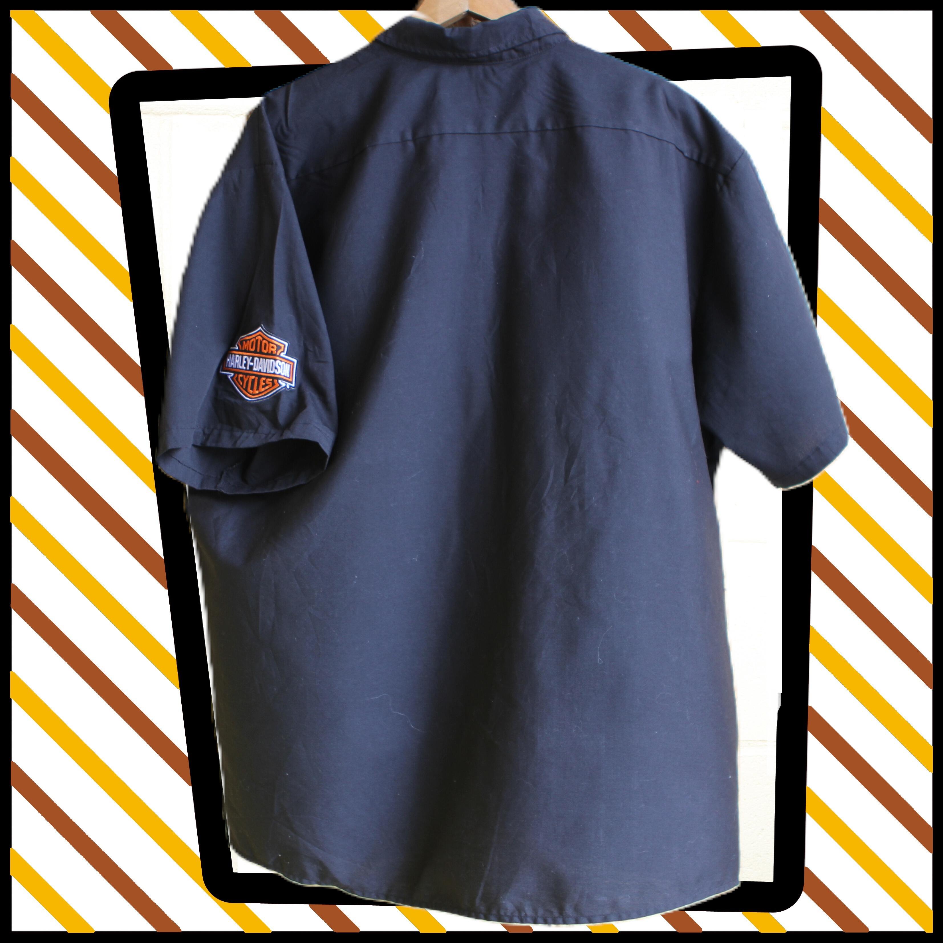Rare Harley-Davidson workwear shirt in black- rear view