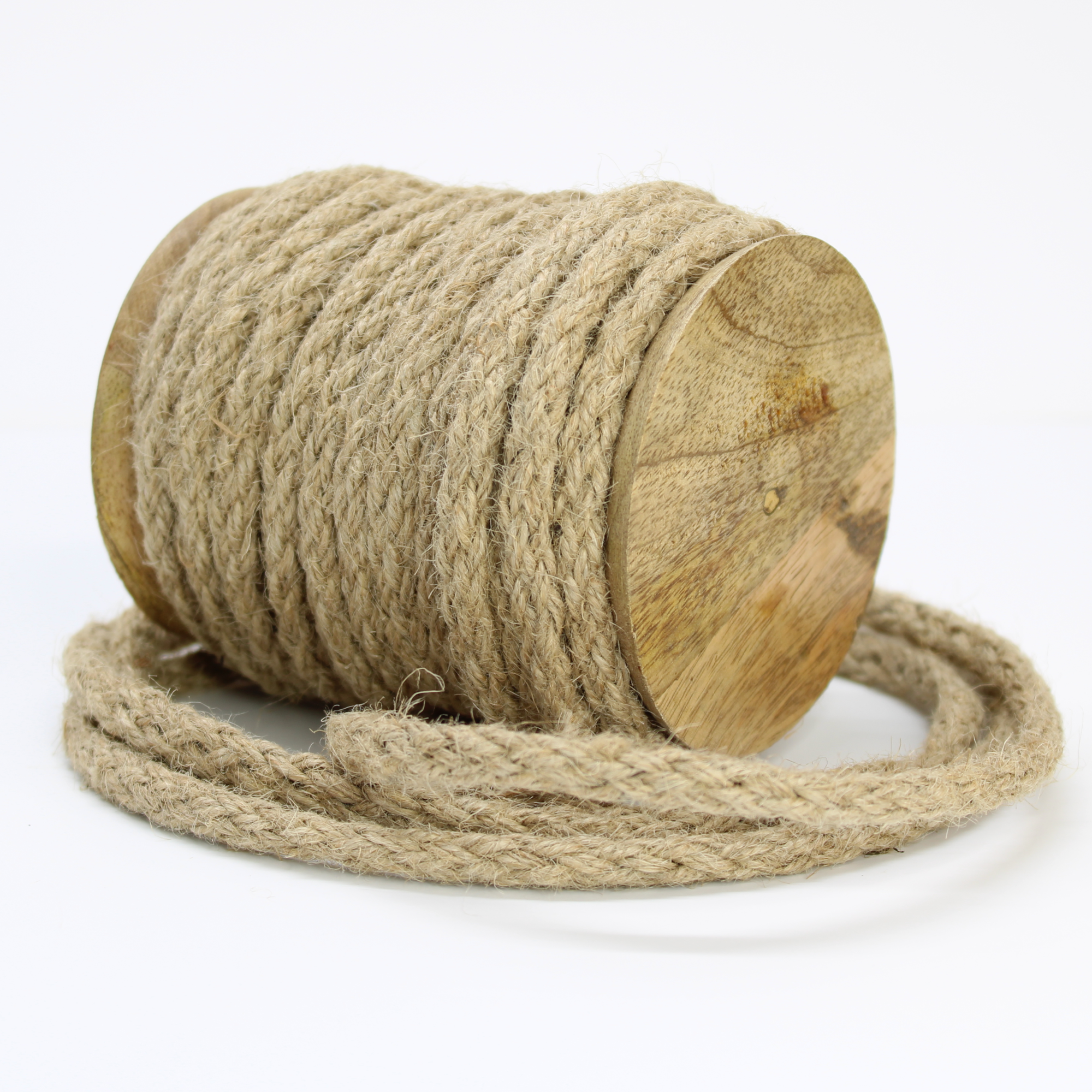 Rustic jute string dispenser with scissors for home and garden use