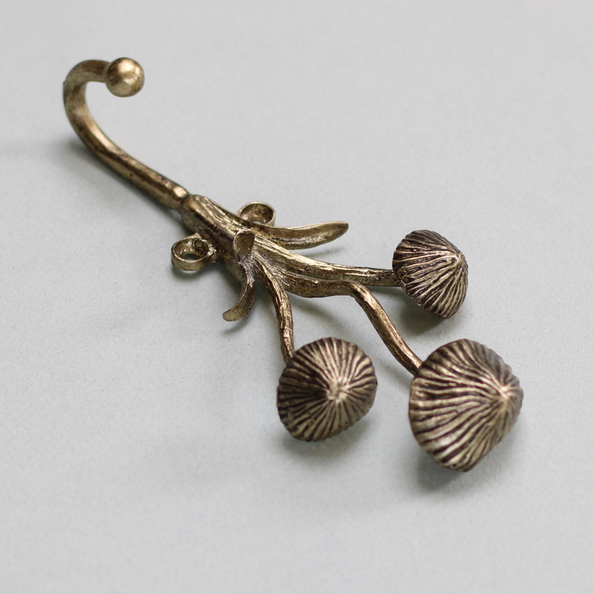 Mushroom wall hook viewed from above