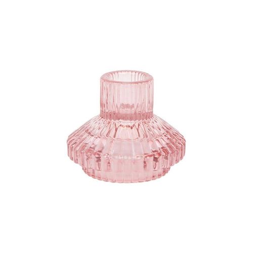 Pink candle holder