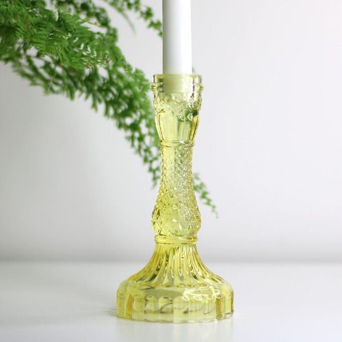 yellow colored candlestick