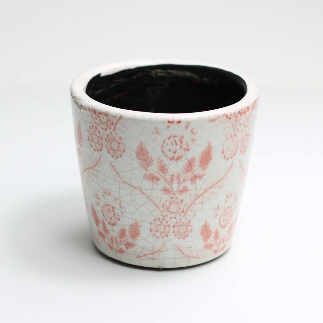 glazed terra cotta mini plant pot