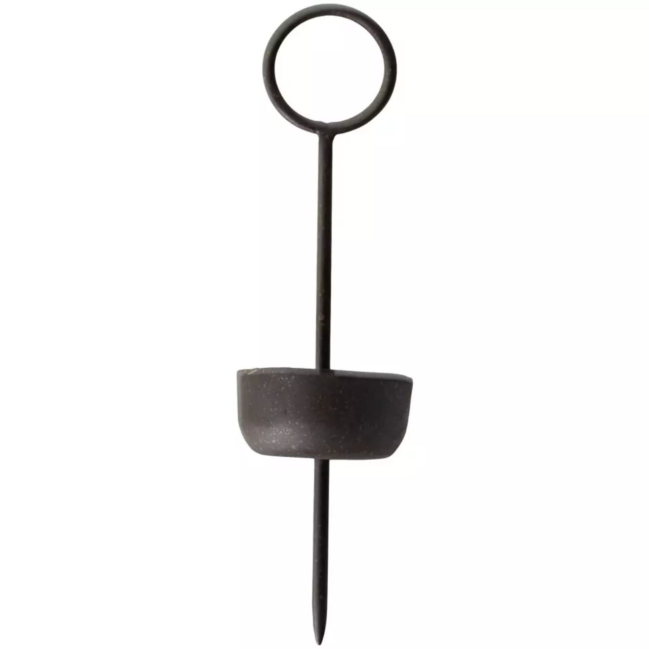 Minimalist iron wall sconce tealight candle holder with white background