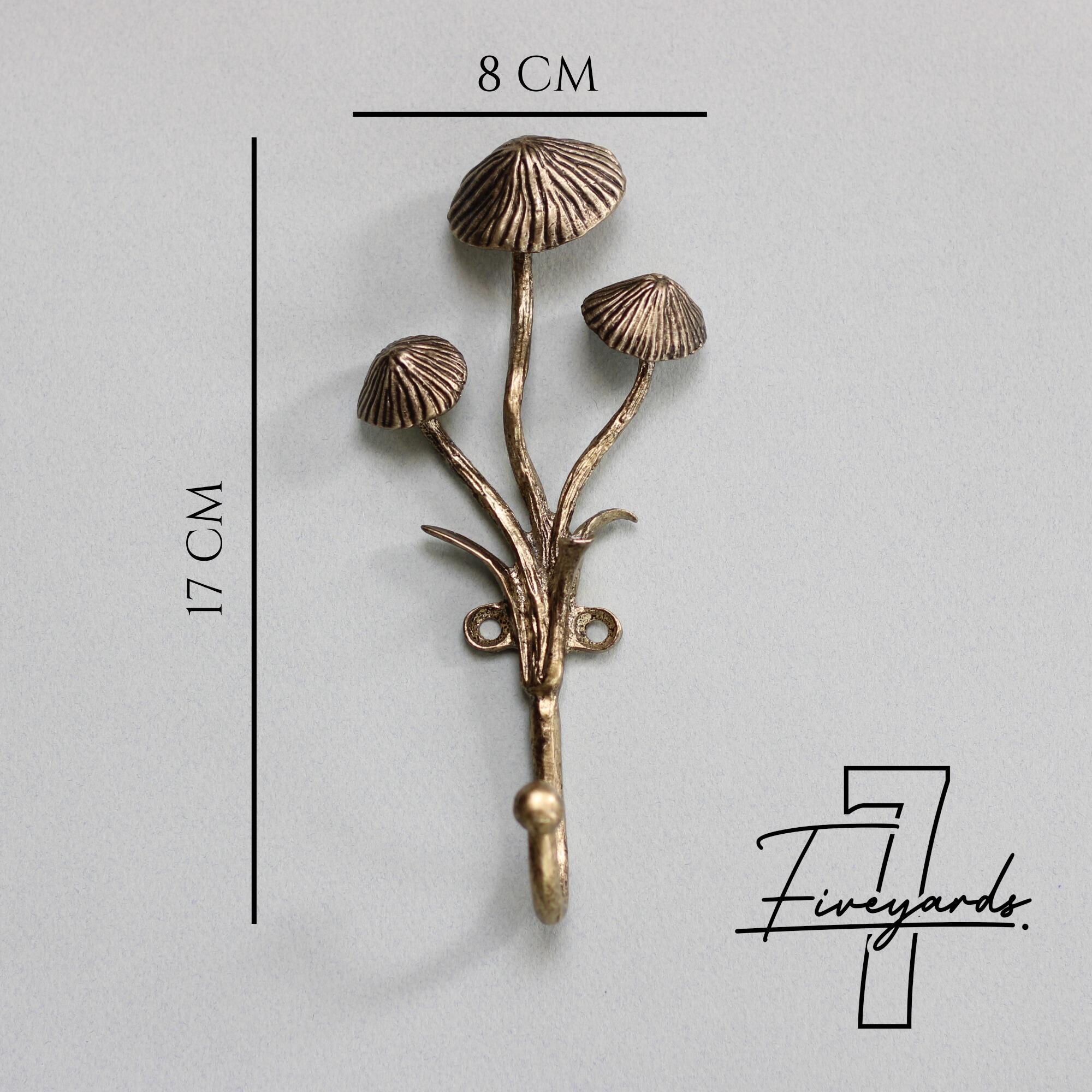 Mushroom wall hook size guide
