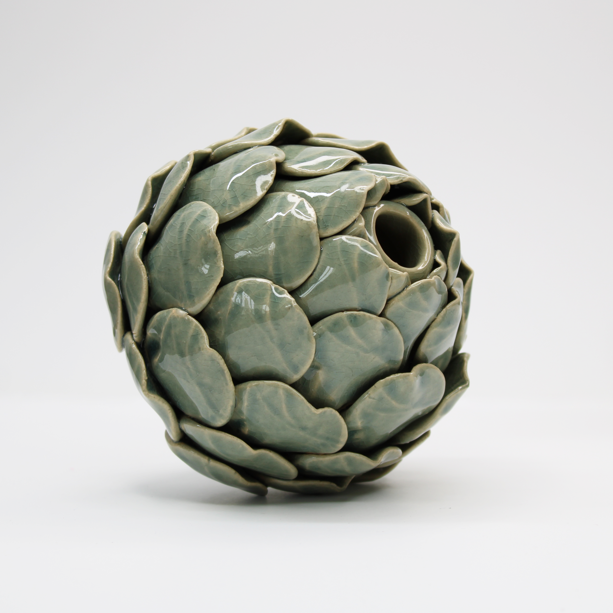vintage style artichoke candle holder
