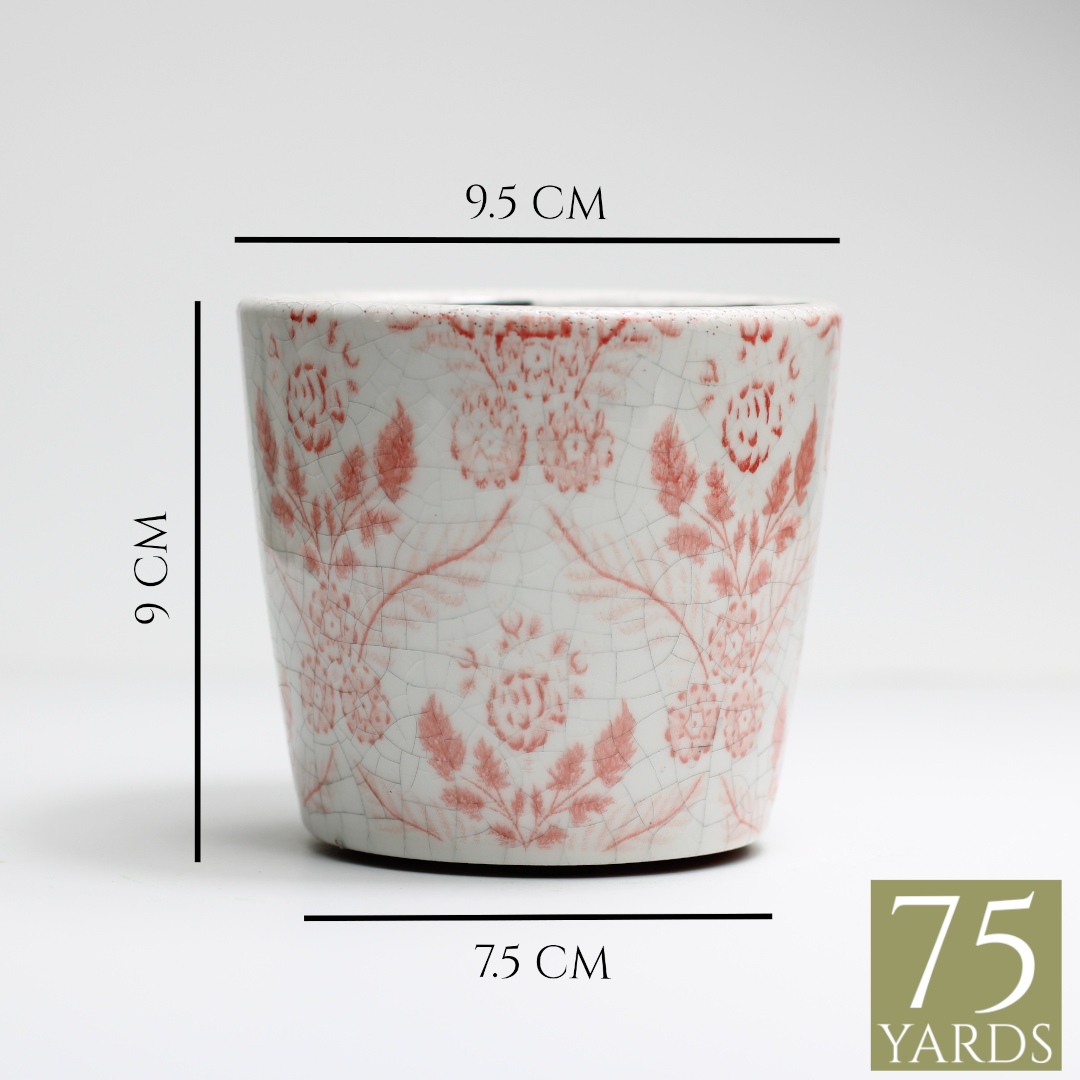 size guide rustic glazed clay plant pot