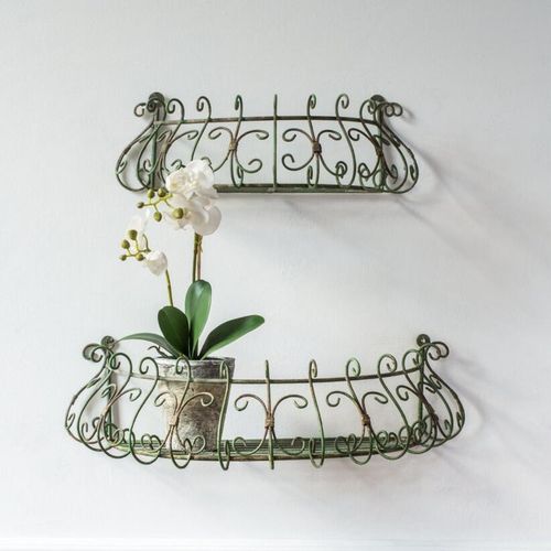 Vintage-style rustic wall planters home and garden decor